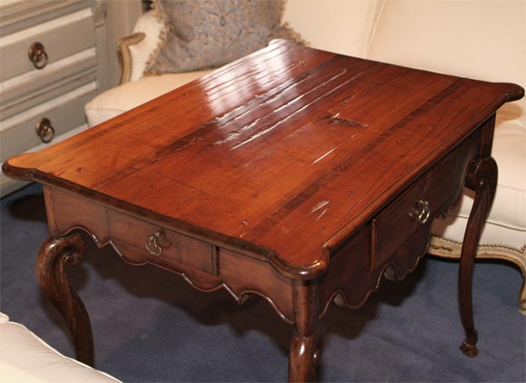 18th C. Louis XV Provincial Chestnut Writing Table 4