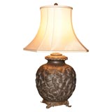 Lalique Style Glass Lamp