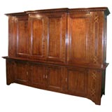 Walnut Breakfront Cabinet