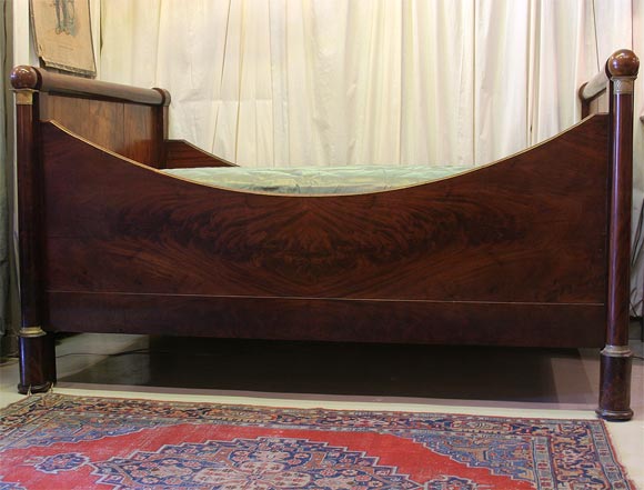 Empire Mahogany Lit Bateau (Day Bed)