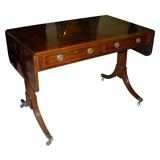 Antique Regency Banded 2 Drawer Sofa Table, Poss Scottish