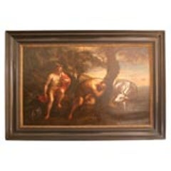 17th c. Italian Allegorical Oil on Canvas 1