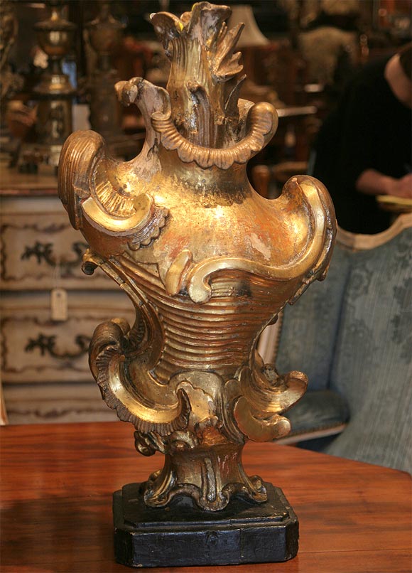 Pair of 16th century Finials from a Baroque church in Belgium.