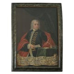 18th c Oil On Canvas Portrait of Italian Nobleman 5