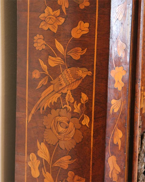 18th Century Dutch Marquetry Tall Case Clock In Excellent Condition For Sale In Natchez, MS