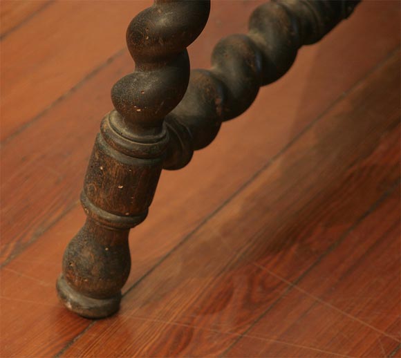 Small Spanish table with "barley twist " legs