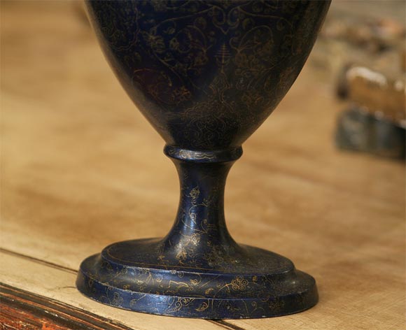 18th Century and Earlier French Tole Chestnut Urns