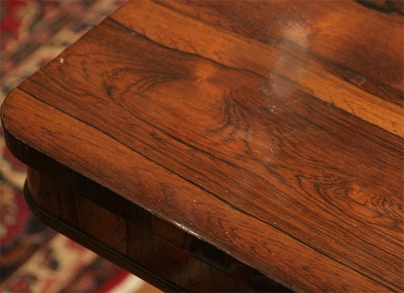 French Charles X Rosewood sofa table
