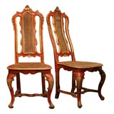 Set 10 Late 17th/ early 18th c. Genovese Dining Chairs