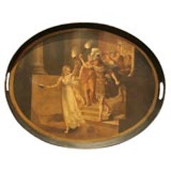 Tole Tray With Original Oil Painting 9