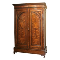 18th Century Dutch Marquetry Kast or Armoire