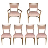 6 Paul McCobb upholstered dining chairs