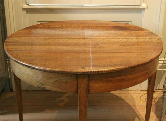 Directoire Walnut Drop-leaf Table