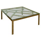 Chrome Lattice Coffee Table