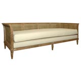 French Carved Cane Daybed