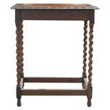 RECTANGULAR OAK SIDE TABLE