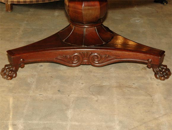 19th Century Pedestal drum top table For Sale