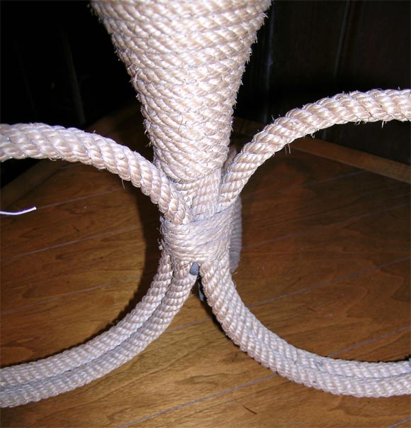 Pair of French Rope “French Horn” Chandeliers For Sale 3