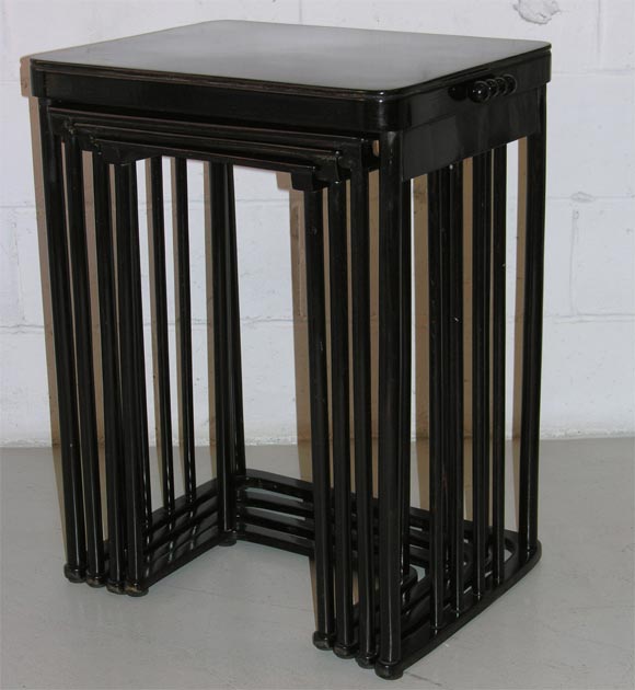 Vienna Secession Nest of Tables by Josef Hoffmann, circa 1905 2