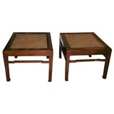 Antique Pair of Chinese Elm Wood Stools