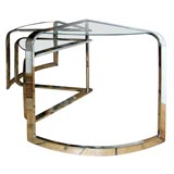 Chrome and Glass Stack Tables
