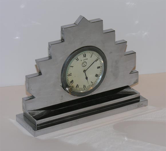 Jaeger steel clock