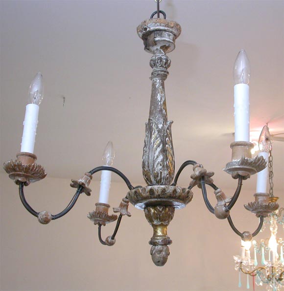 lucca chandelier- assembled from antique & new elements. newly electrified.