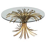 Round Gilt-metal Coffee Table