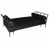 Jacques Adnet leather daybed