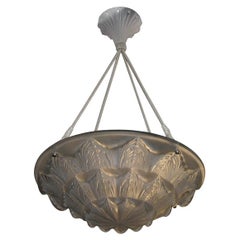 René Lalique Deco Chandelier "Gaillon"