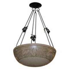 French Art Deco Chandelier 5