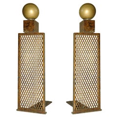 Pair of French Modern Andirons