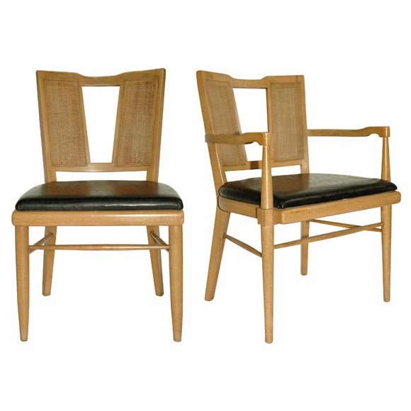 Set of Six 50's Modern Dining Chairs For Sale