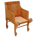 Carved Egyptian Style King Tut Chair