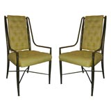 Four Italian Brass 
Bamboo
 Chairs