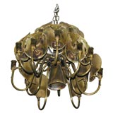 Metal Chandelier from the 1960s