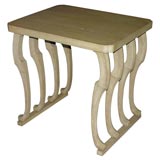 Mahogany Table with Stylized Animal Legs