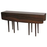 Retro Rosewood Drop-Leaf Console/Table
