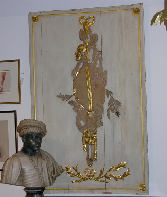 A Carved and Parcial Gilt 18th C.  Trophy.