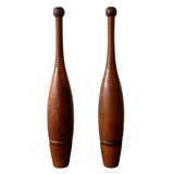 19THC  INDIAN  CLUBS