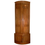 Antique 18th C. French Pine Corner Cabinet A Deux Corps