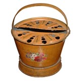 19th Century Tole Bulb Vase