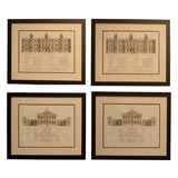Set of 4 Architectural Engravings