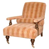 Vintage Wonderful English Style Edwardian Upholstered Arm Chair
