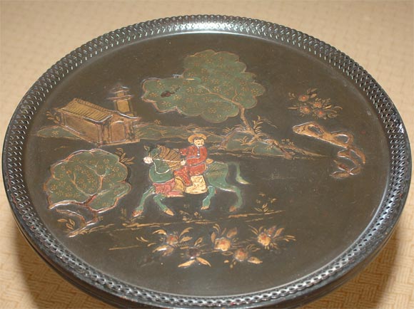 Swedish Chinoiserie Tray Top Table In Excellent Condition In San Francisco, CA