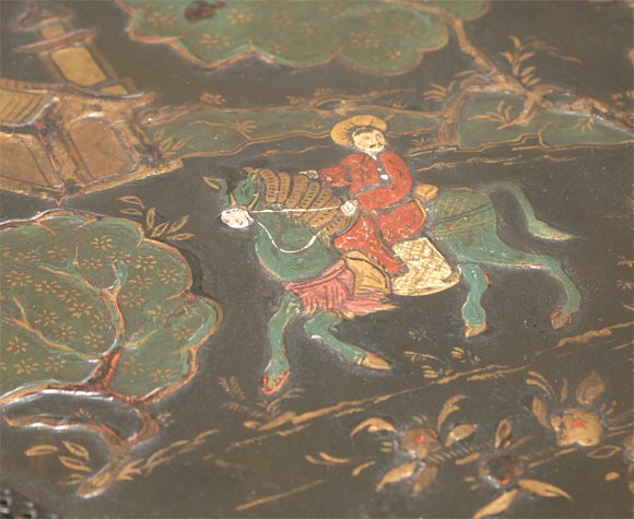 19th Century Swedish Chinoiserie Tray Top Table