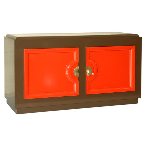 Paul Laszlo for Brown Saltman Lacquered Cabinet