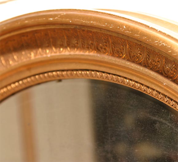 French Oval Mirror For Sale