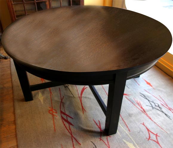 Rare, custom made table by Roycroft, with branded signature.  Custom made for a monastery in NY state.