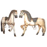 Antique Pair of  French Wooden Horses